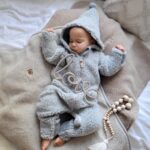 Children’s grey lamb wool jumpsuit, Zaffiro