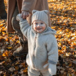 Children’s cream lamb wool jumpsuit, Zaffiro