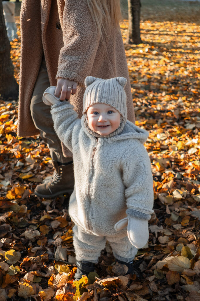 Children’s cream lamb wool jumpsuit, Zaffiro