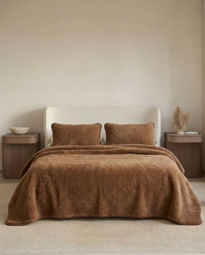 Warm camel wool duvet, WoolLando