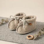 Children’s light natural wool boots, Zaffiro