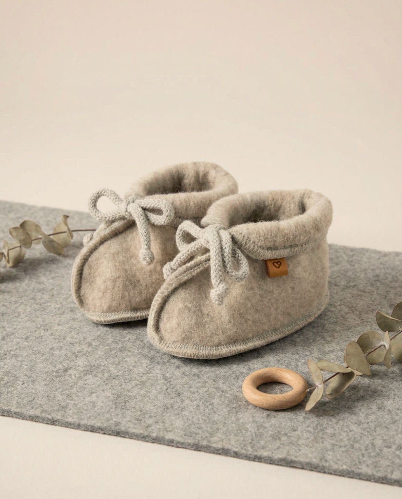 Children’s light natural wool boots, Zaffiro