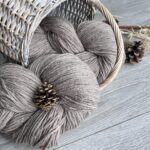 Sheep wool yarn 1 kg – BROWN, WoolLando