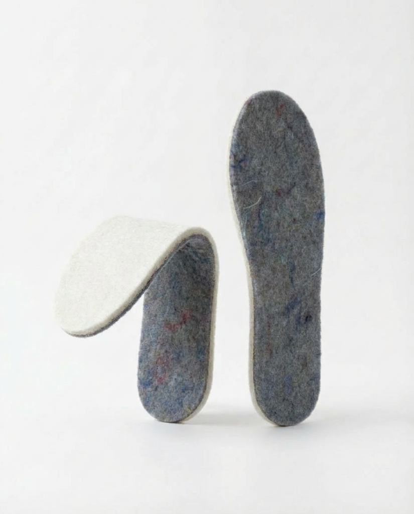 Natural pressed wool insoles, WoolLando