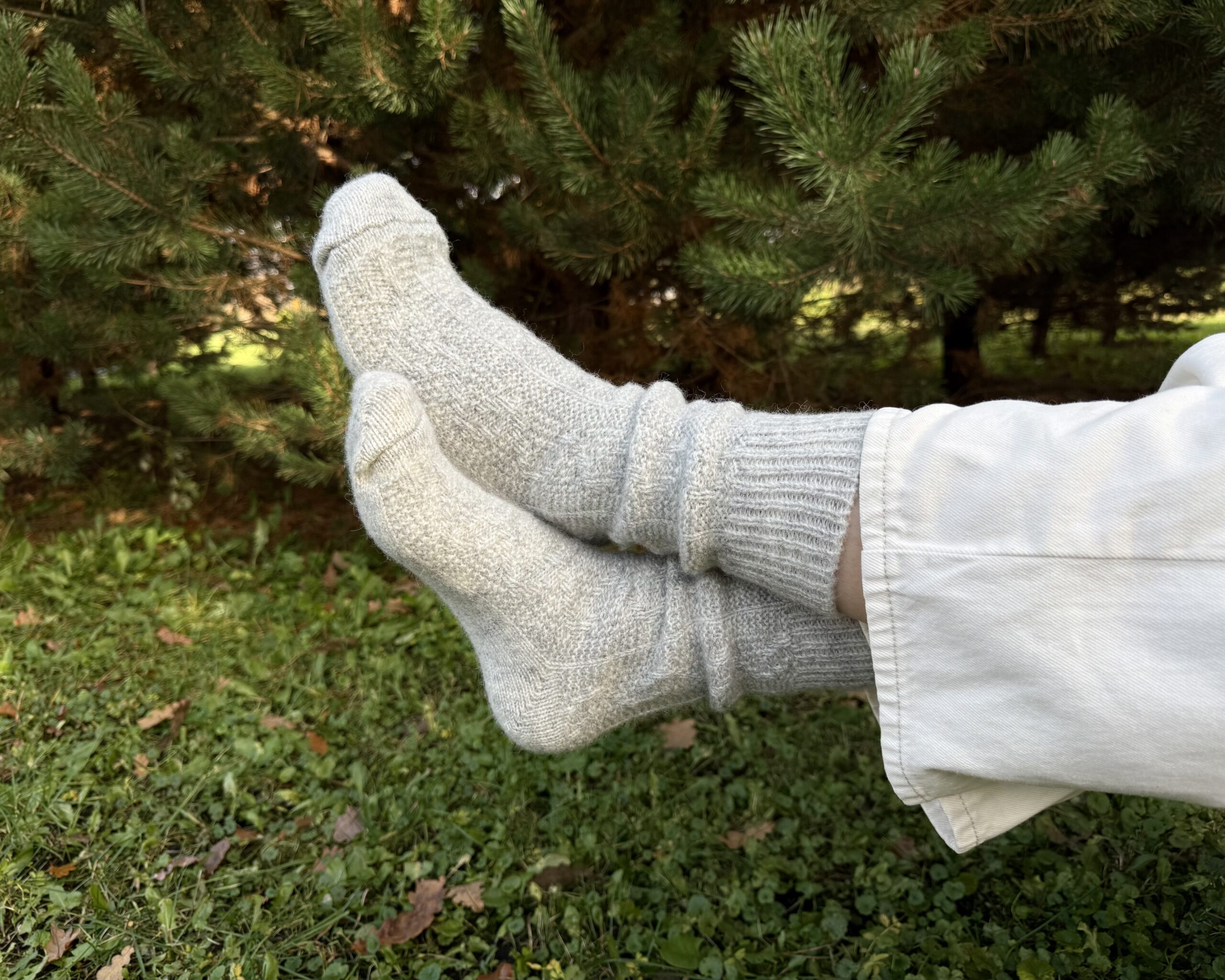 New Zealand sheep wool socks – GREY, WoolLando