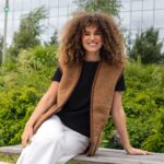 Warm camel wool vest “unisex”, WoolLando